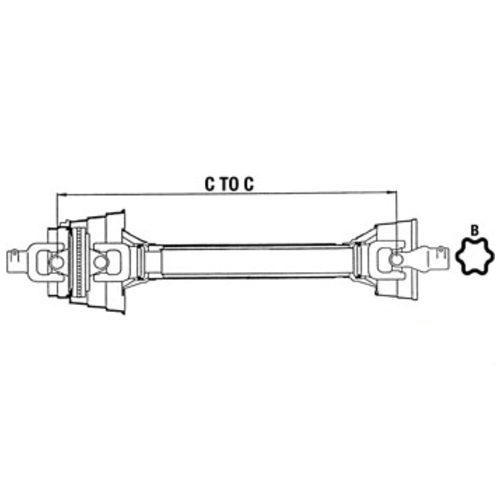 Woods Driveline Assembly CV 2580 Series 1000 RPM - image 2