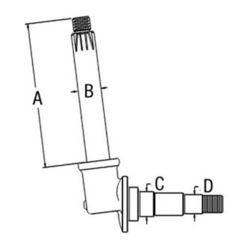 White Oliver Mpl Moline Spindle RH - image 2