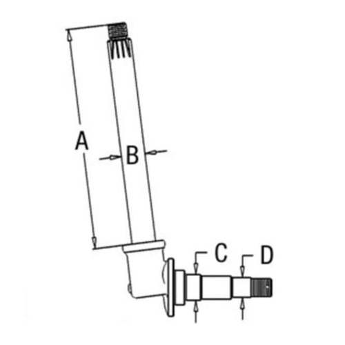 White Oliver Mpl Moline Spindle 14 .25 LH / RH - image 2