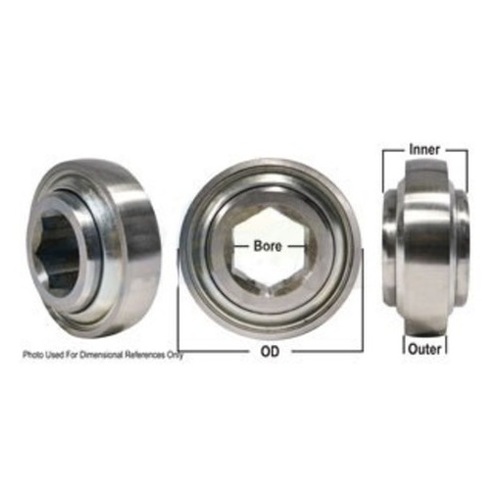 Bl 207KRRB17 Agricultural Ball Bearing Spherical OD Hex Bore