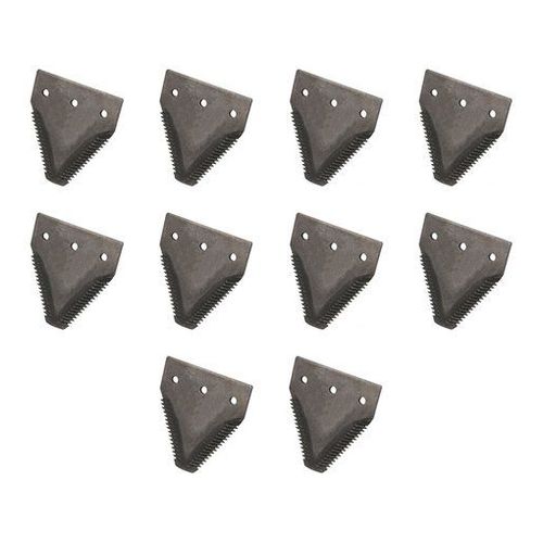  Sickle Section Black 11ga Top Serrated 2 Hole Set of 10 - image 2