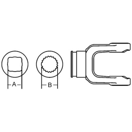  Shaft Weld Yoke with Bearing Groove - image 4