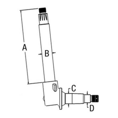 White Oliver Mpl Moline Spindle RH - image 2