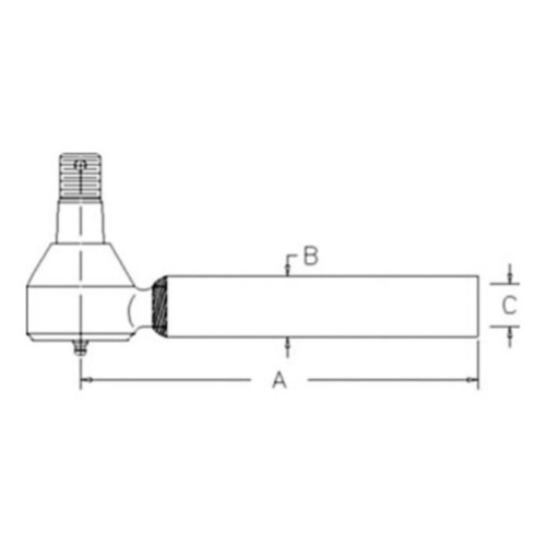 Kubota Steer Cylinder Tie Rod End - image 2