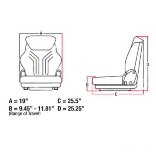 Massey Ferguson Grammer Seat Assembly - image 2
