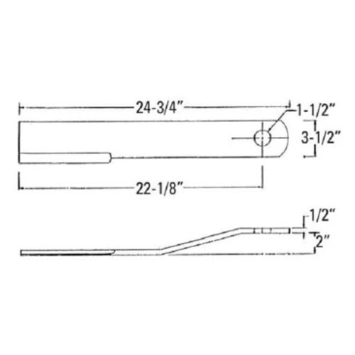 Bush Hog Rotary Cutter Blade CCW - image 2