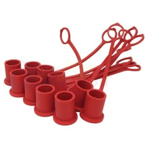  Red Dust Cap 1/2" Pack of 10 - image 1
