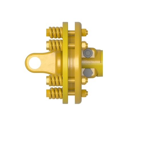  Friction Clutch 1 3/8" x 6 Spline with Double Clamp - image 4