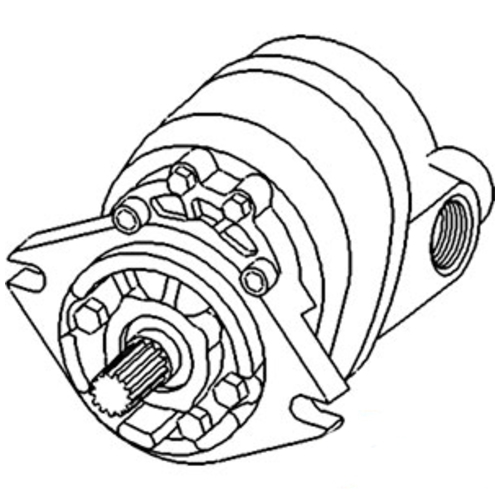 Ford New Holland Hydraulic Pump with Adaptor - image 2