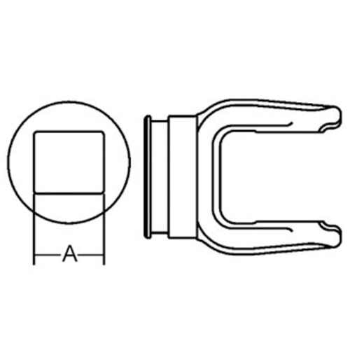  Tube Weld Yoke with Bearing Groove - image 3