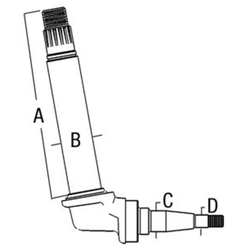 Case-IH Taper-Lock Spindle Assembly LH / RH Set of 2 - image 2