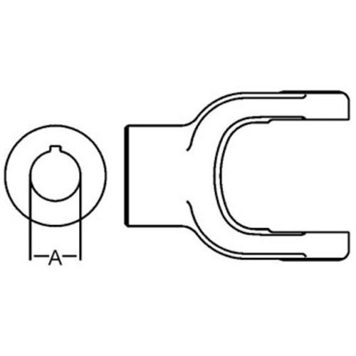  Implement Yoke Round Bore with Keyway & Set Screw - image 4