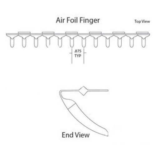 Ford New Holland 801236 Top Adjustable Air Foil Chaffer - image 1