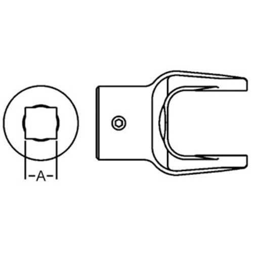  Implement Yoke Square Bore with Set Screw - image 4