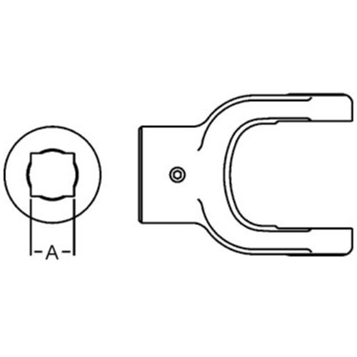  Implement Yoke Square Bore with Set Screw - image 4