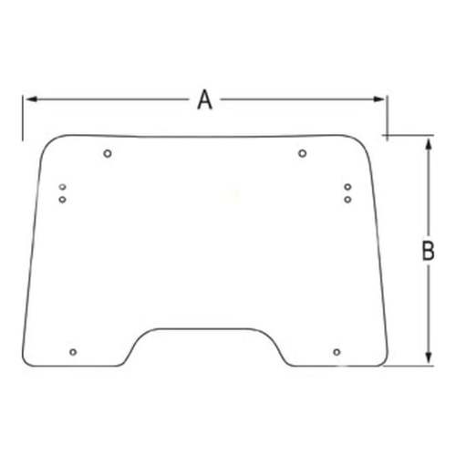  Cab Windshield Glass Front Hinged - image 2