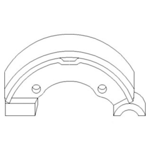 Ford New Holland Brake Shoe 4-Pack Part WN-C5NN2218E for Tractor 2000 3000 4110 
