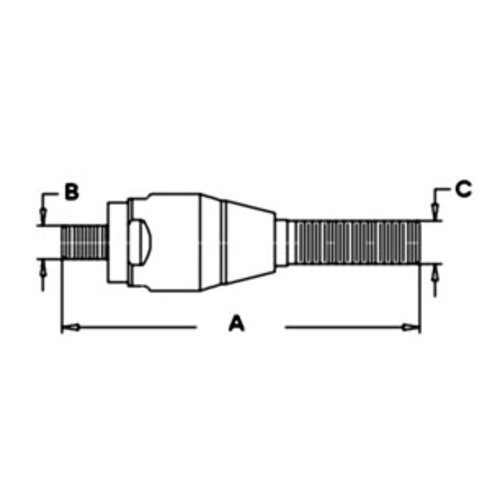 Case-IH Mechanical Front Wheel Drive Tie Rod - image 2