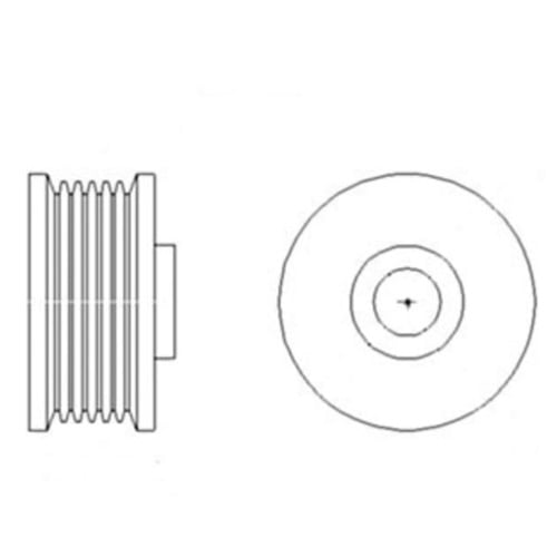 Miscellaneous Dual 4 Groove Pulley - image 1