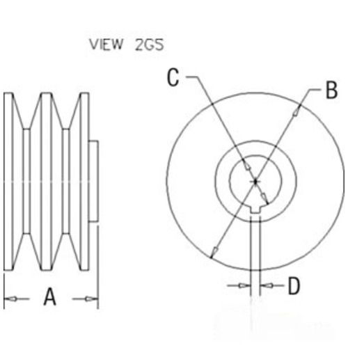 Miscellaneous Groove Pulley 2V - image 4