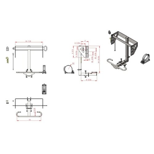  Vinyl Coated Backpack Blower Holder Mount - image 2