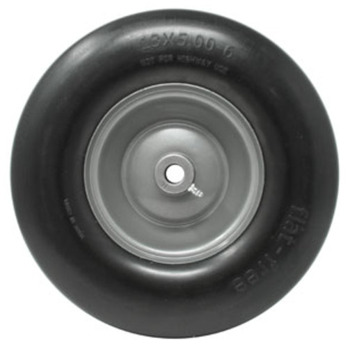  Mower Wheel Smooth 13 x 5 x 6 Flat Proof Grey - image 2
