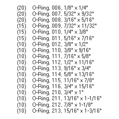 Miscellaneous Neoprene O Ring Assortment - image 2