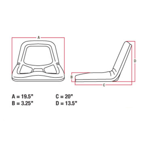 Miscellaneous High Back Pan Seat Dl X - image 3