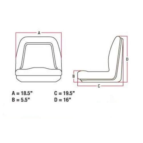  Universal Deluxe High Back Seat - image 2