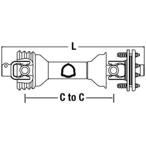 Miscellaneous Driveline with Friction Clutch 1-3/8" 6 Spline - image 3