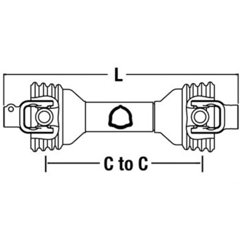 Miscellaneous Driveline with 5 1 3/8 21Quick Disconnect Yokes x 1 1/2 Rb - image 2