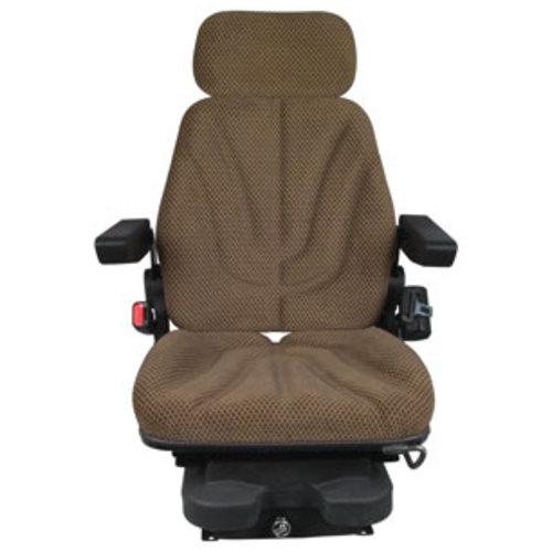  Seat Assembly Low Pro Air Suspension Brown Checkered Cloth - image 2