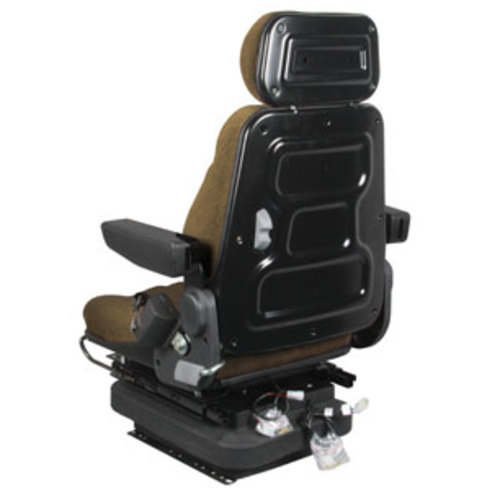  Seat Assembly Low Profile Air Suspension with Isolator Brown Cloth - image 5