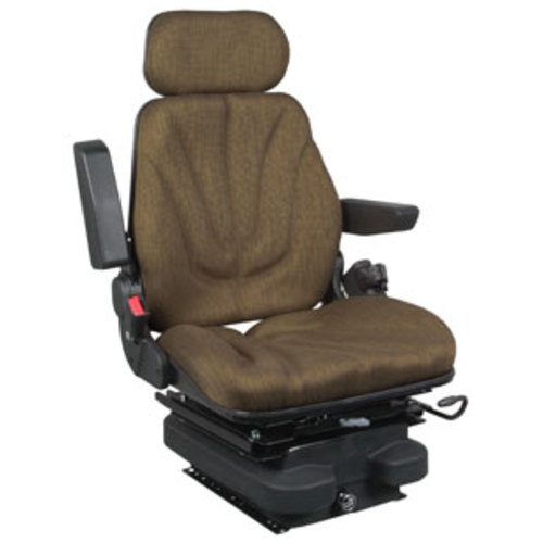  Seat Assembly Low Profile Air Suspension with Isolator Brown Cloth - image 6