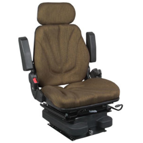  Seat Assembly Low Profile Air Suspension with Isolator Brown Cloth - image 7
