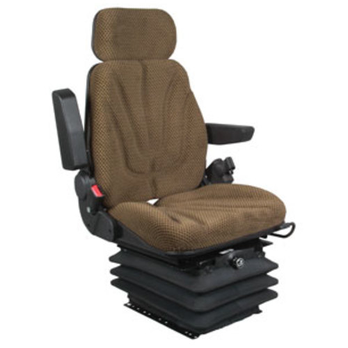  Seat Assembly Air Suspension Brown Checkered Cloth - image 5