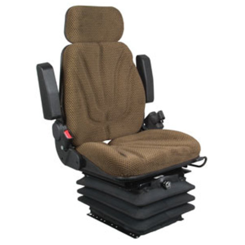  Seat Assembly Air Suspension Brown Checkered Cloth - image 6