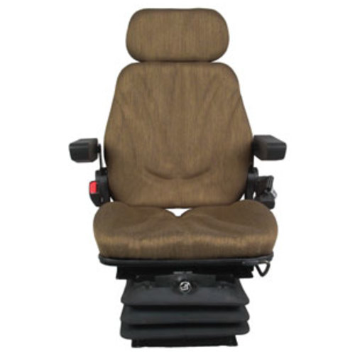  Seat Assembly Air Suspension Brown Cloth - image 2