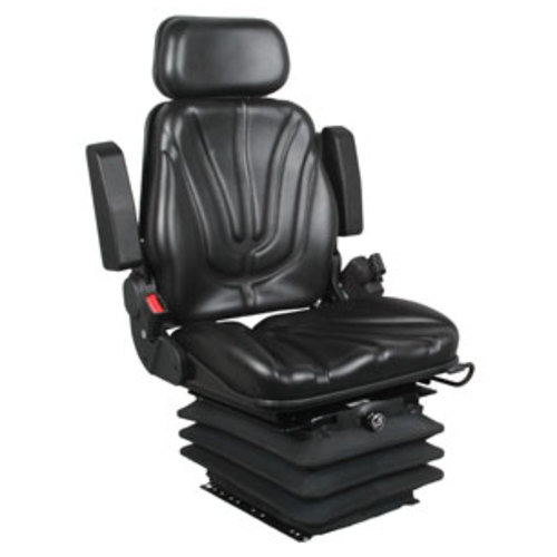  Seat Assembly Air Suspension Black Vinyl - image 7