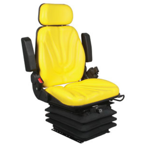  Seat Assembly Air Suspension Yellow Vinyl - image 7