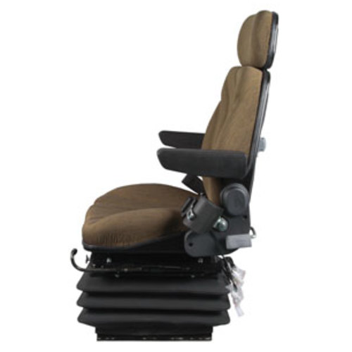 Seat Assembly with Isolator Air Suspension Brown Cloth - image 3