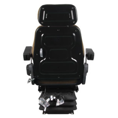  Seat Assembly with Isolator Air Suspension Brown Cloth - image 4