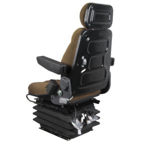  Seat Assembly with Isolator Air Suspension Brown Cloth - image 5