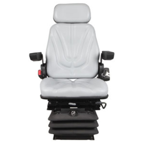  Seat Assembly with Isolator Air Suspension Gray Vinyl - image 2