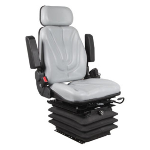  Seat Assembly with Isolator Air Suspension Gray Vinyl - image 7