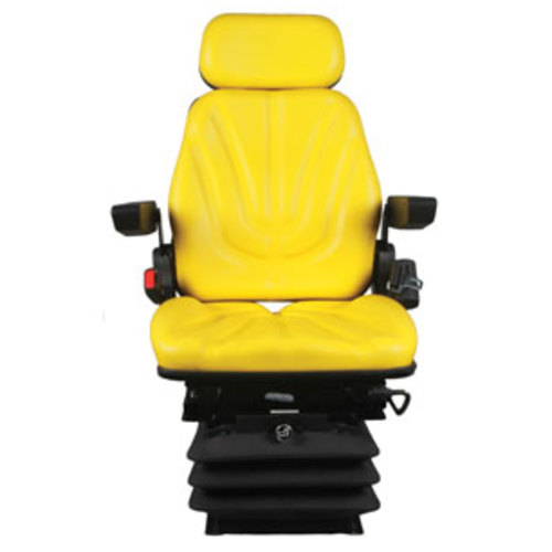  Seat Assembly with Isolator Air Suspension Yellow Vinyl - image 2