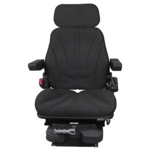  Seat Assembly Low Pro Mechanical Suspension Black Cloth - image 2
