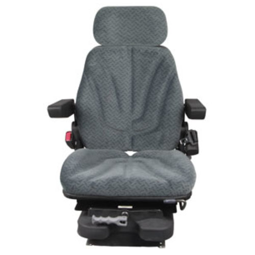 Seat Assembly Low Pro Mechanical Suspension Gray Cloth - image 2