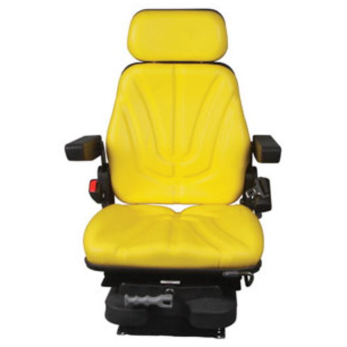  Seat Assembly Low Pro Mechanical Suspension Yellow Vinyl - image 2