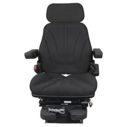  Seat Assembly with Isolator Low Pro Mechanical Suspension Black Cloth - image 2